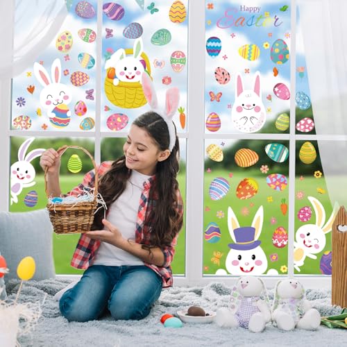 184 PCS Easter Window Clings (12 Count)