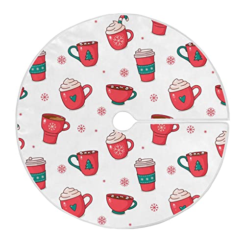 Christmas Hot Chocolate Coffee Tree Skirt