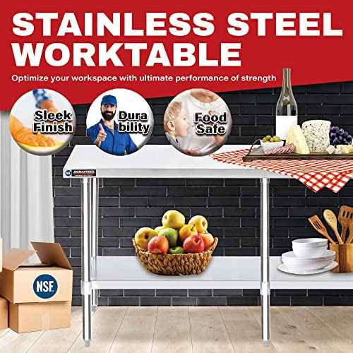 24x84 Stainless Steel Work Table