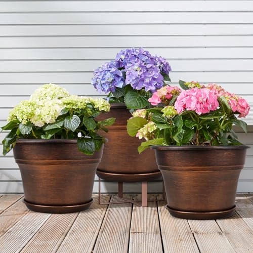 Plant Planters Pots Set of 4 Pack 8 Inch (4 Count)