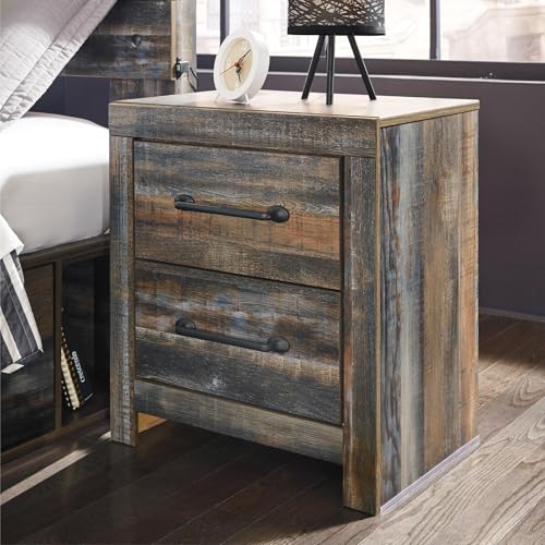 Drystan Rustic 2 Drawer Nightstand