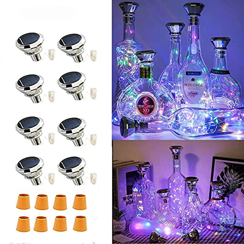 Solar Wine Bottle Lights Outdoor (8 Count)