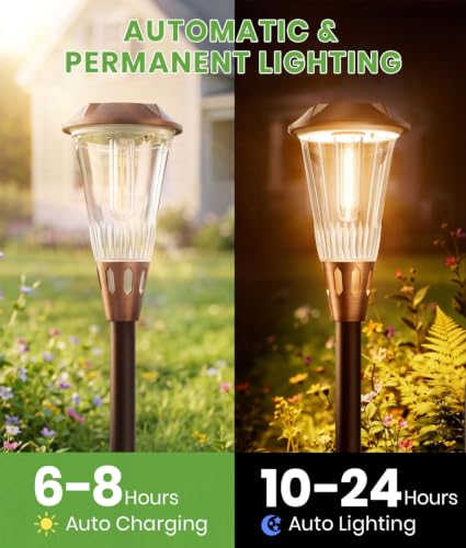Solar Outdoor Lights for Yard (8 Count)