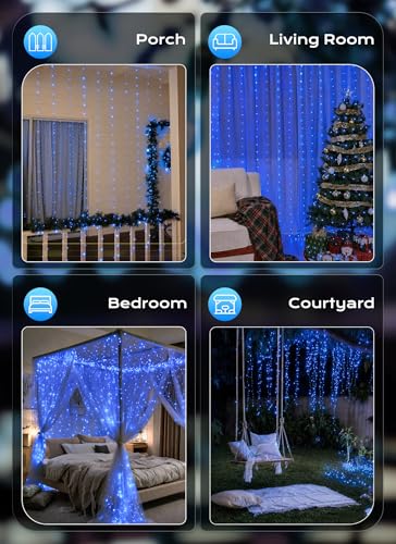 300 LED Fairy Curtain Lights