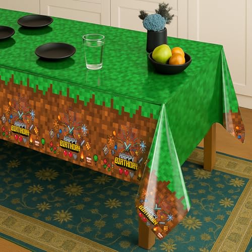 Pixel Design Party Tablecloths (3 Count)