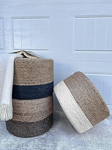 Jute Pouf Ottoman