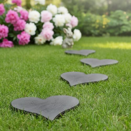 10 Inch Heart Shaped Stepping Stones