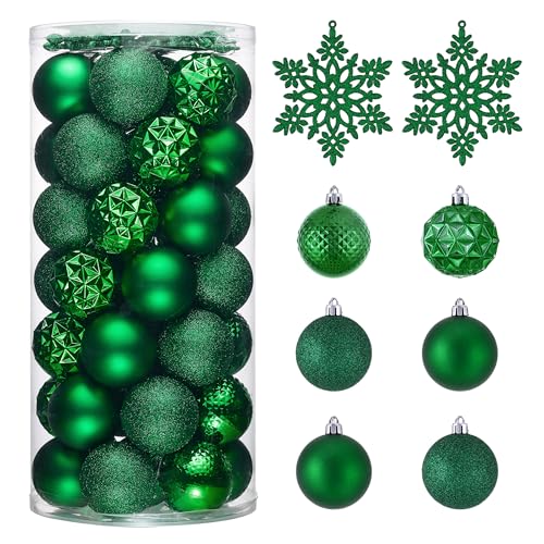 50ct Christmas Tree Decorations Ball Ornaments 2 Inches (50 Count)