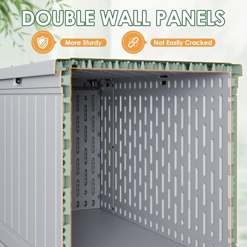HDPE 260 Gallon Deck Box Double
