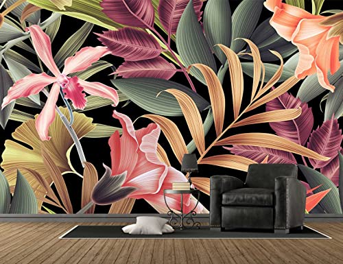 Banana Leaf Large Wallpaper Tropical Flower (110.1 Sq Ft)