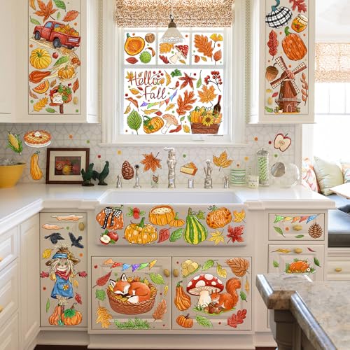Fall Harvest Window Clings