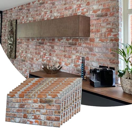 3D Wall Panels Faux Brick (10 Count)