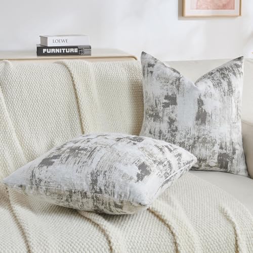 Pack of 2 Faux Cashmere Throw Pillow Covers 16x16 Inch (2 Count)