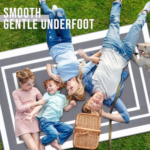 Outdoor Rug 9x12 ft Waterproof Reversible Mat