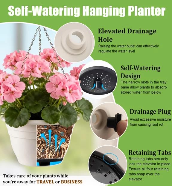 Hanging Planters 10 Inch (4 Count)