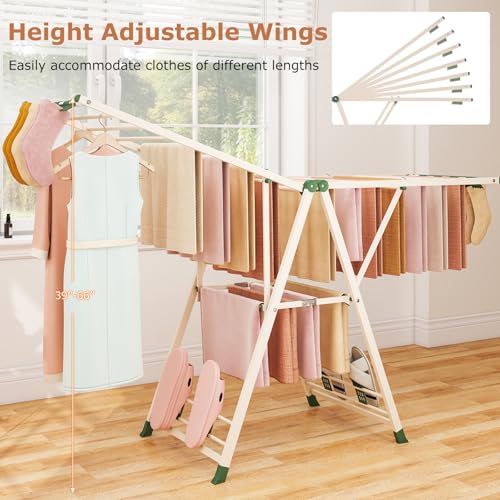 Foldable Metal Clothes Drying Rack