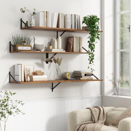 36"W x 12"D Floating Shelves (2 Count)
