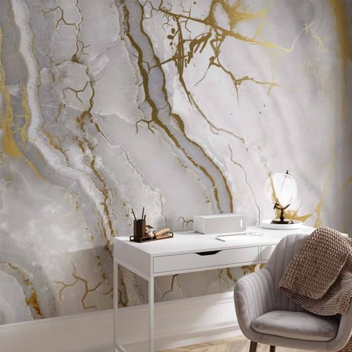 Peel and Stick Wall Mural Peel and Stick Marble Stone 212x98 in (11 Count)