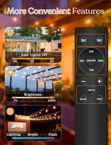 150 FT Outdoor String Lights for Outside (150 Foot)