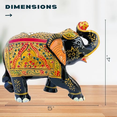 Handcrafted Wooden Elephant Figurine