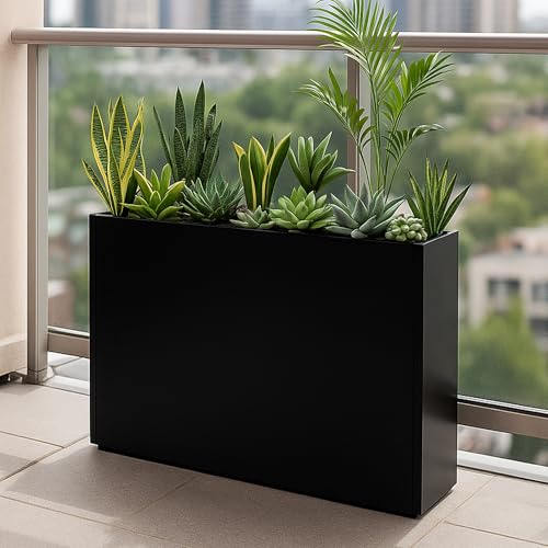 36" L x 24H x 12W Metal Rectangular Planter Box