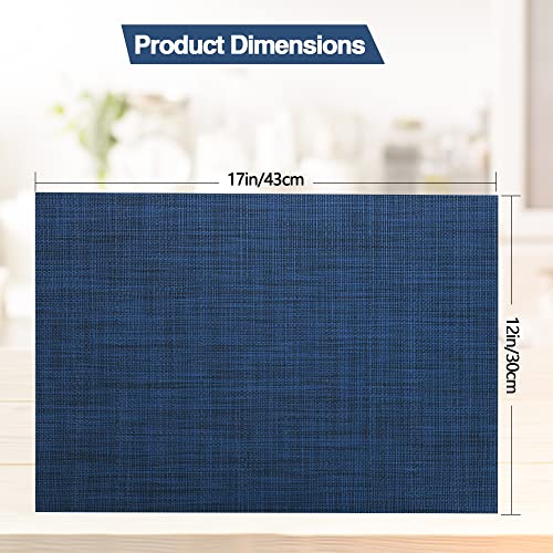 Navy Blue Placemats Set of 4 (4 Count)