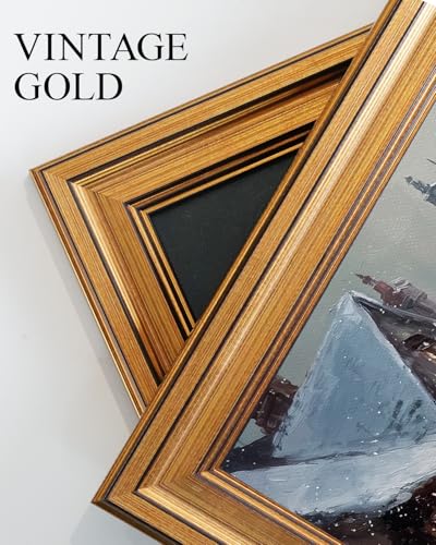 Vintage Gold Framed Wall Art for Living Room