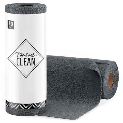 Microfiber Cleaning Cloth Roll (30 Count)