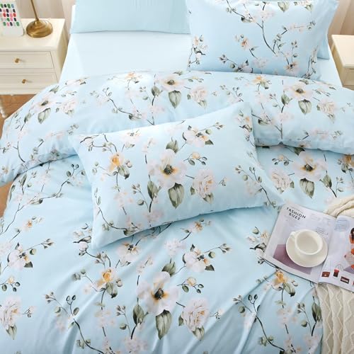 Ceiba Blue Bed in a Bag King 7 Pieces