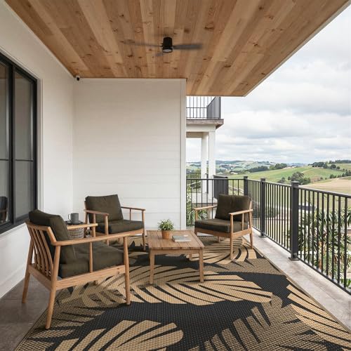 Outdoor Rug Waterproof Plastic Rugs for Patio (80 Sq Ft)