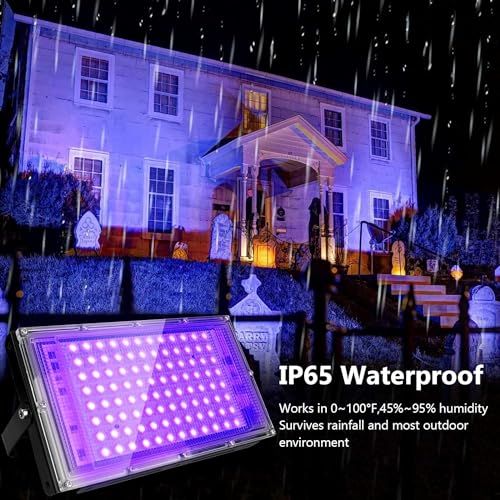 4 Pack 100W UV Black Light (4 Count)