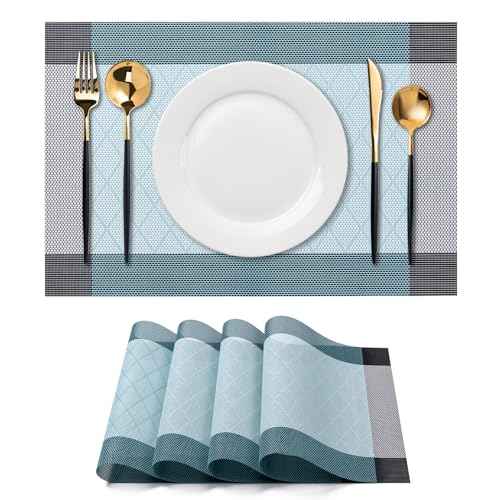Placemats Set of 4 Washable Indoor (4 Count)