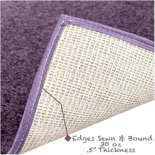 Soft & Colorful 6' Round Kids Classroom Area Rug