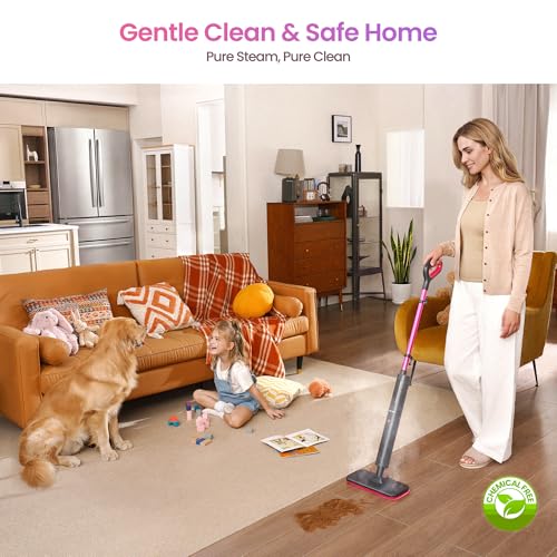 Lightweight Steam Mop for Hardwood Floor Cleaning