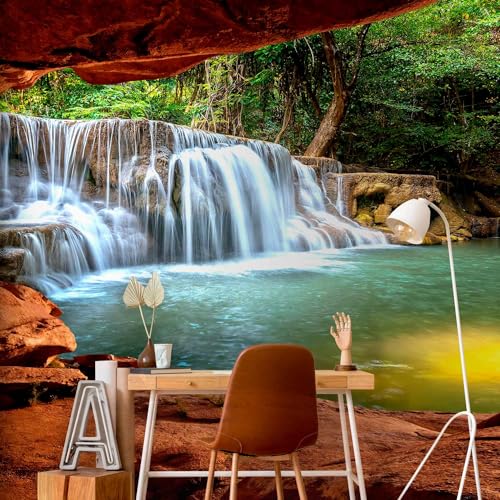 Peel and Stick Wallpaper Peel and Stick Waterfall 212x98 Inch (11 Count)