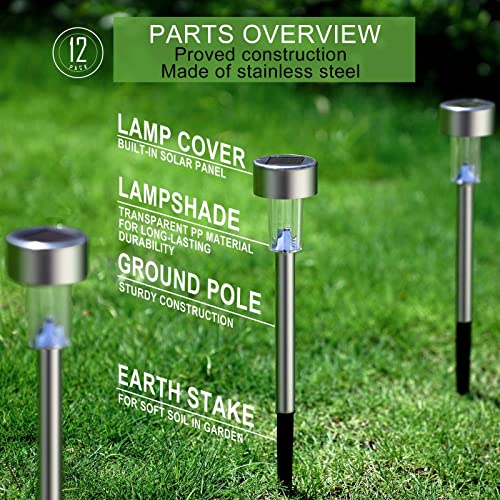 Solar Lights Outdoor Waterproof (12 Count)