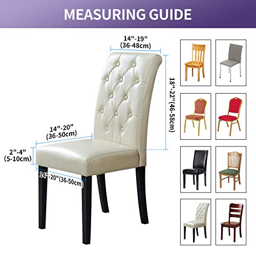Chair Covers for Dining Room Set of 8 (8 Count)