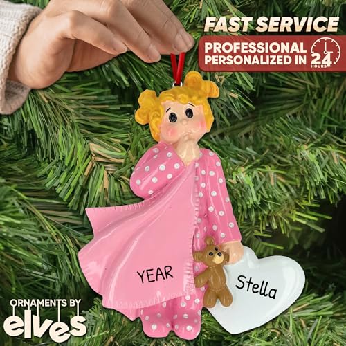 3D Blonde Toddler Ornaments for Christmas Tree 2026
