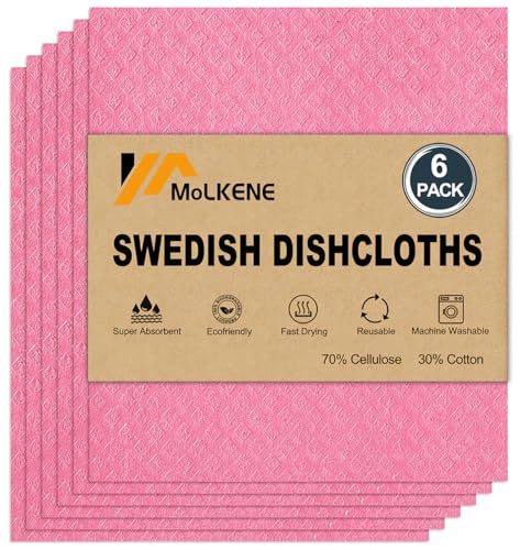 Swedish Dishcloths for Kitchen (6 Count)