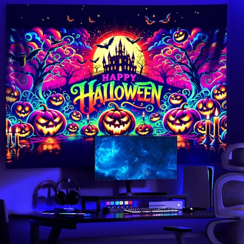UV Reactive Halloween Tapestry