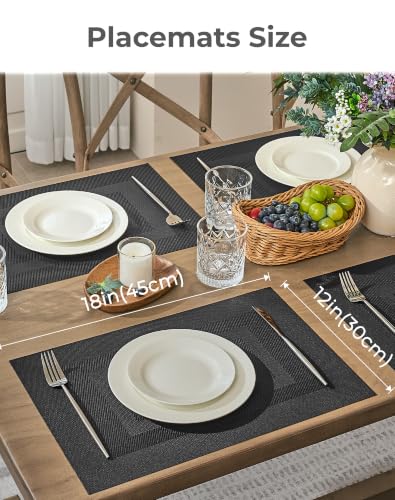 Black Frame Placemats Set of 6 (6 Count)