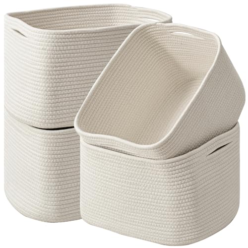 Storage Baskets for Organizing & Shelves (4 Count)