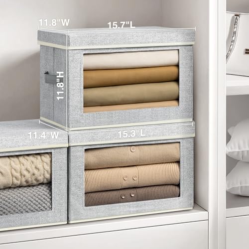 Storage Bins with Lids (6 Count)