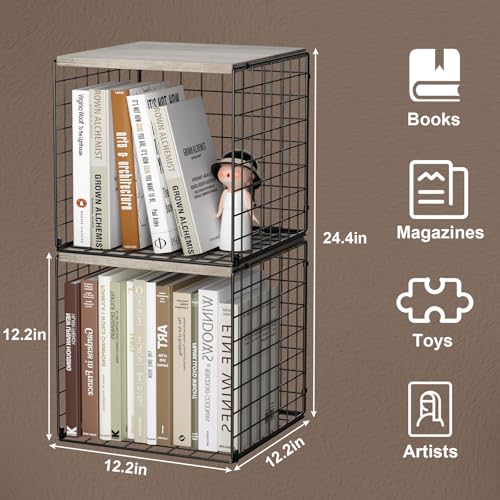 2 Cube Small Bookcase (2 Count)