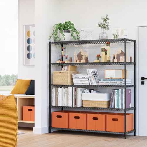 3500LBS 59" W 5 Tiers Storage Shelves