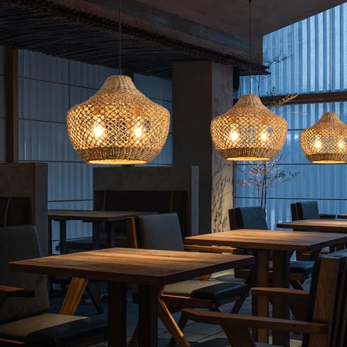 Woven Seagrass Pendant Light (2 Count)