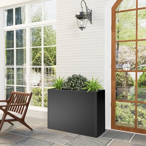 Metal Planter Box for Outdoor Plants 36" L x 12" W x 26" H