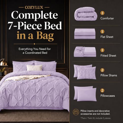 King Size Comforter Set Lavender