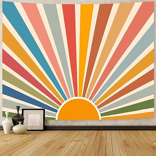 Boho Burning Sun Tapestry Wall Hanging