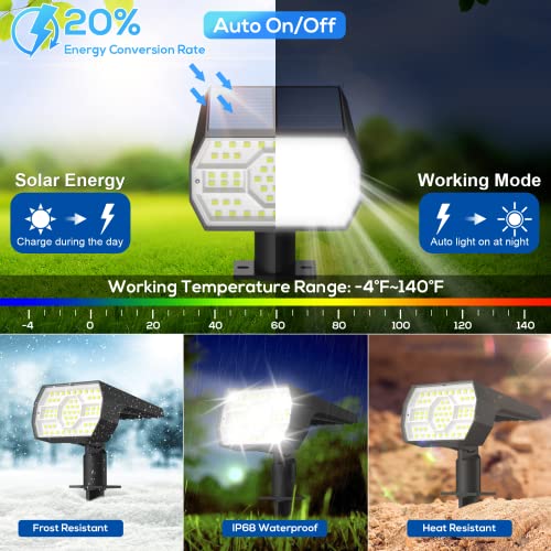 Solar Lights Outdoor Waterproof (4 Count)